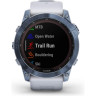 Часы GARMIN FENIX 7X SAPPHIRE SOLAR MINERAL BLUE DLC TITANIUM WITH WHITESTONE BAND 11152