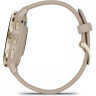 Часы GARMIN VENU 3S SOFT GOLD STAINLESS STEEL BEZEL WITH FRENCH GRAY CASE AND SILICONE BAND 010-02785-02
