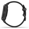 Часы GARMIN VENU SQ – MUSIC EDITION SLATE ALUMINUM BEZEL WITH BLACK CASE AND SILICONE BAND 010-02426-10