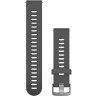 Ремешок GARMIN QUICK RELEASE BAND 20MM SLATE/STAINLESS FR245 10587